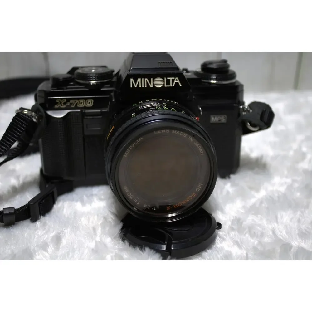 Minolta X-700 35mm SLR Film Camera with MD Rokkor-X 50mm f/1.4 Lens – Tested